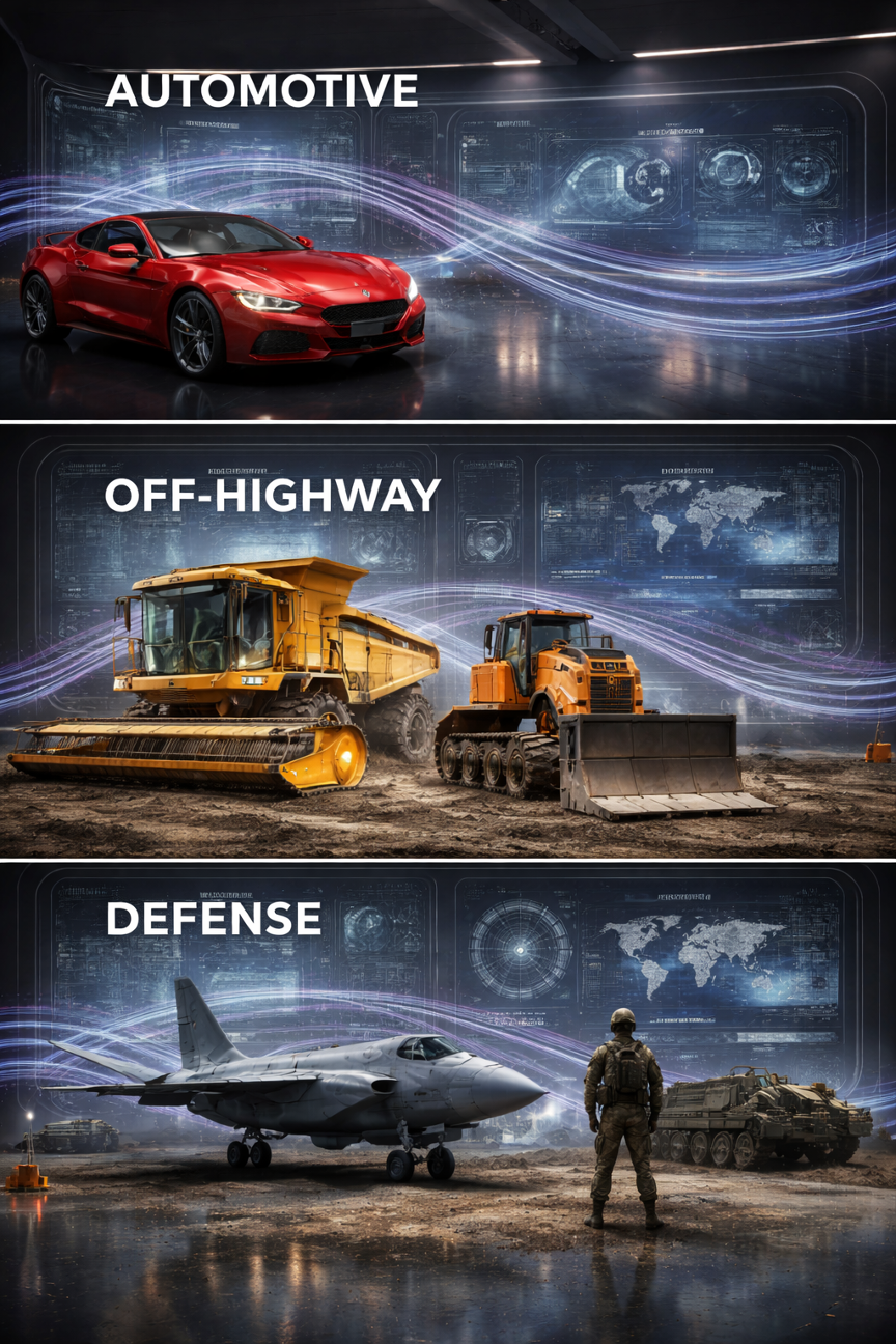 Automotive, Off-Highway and Defense Industries